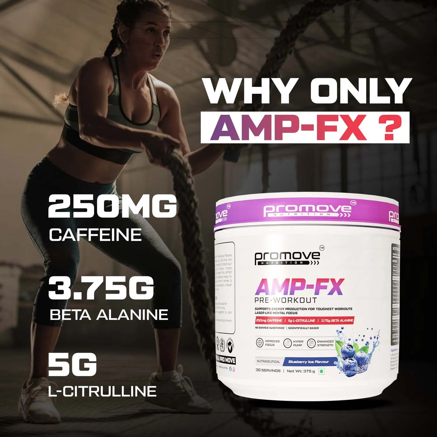 AMP-FX Pre Workout + Free Shaker