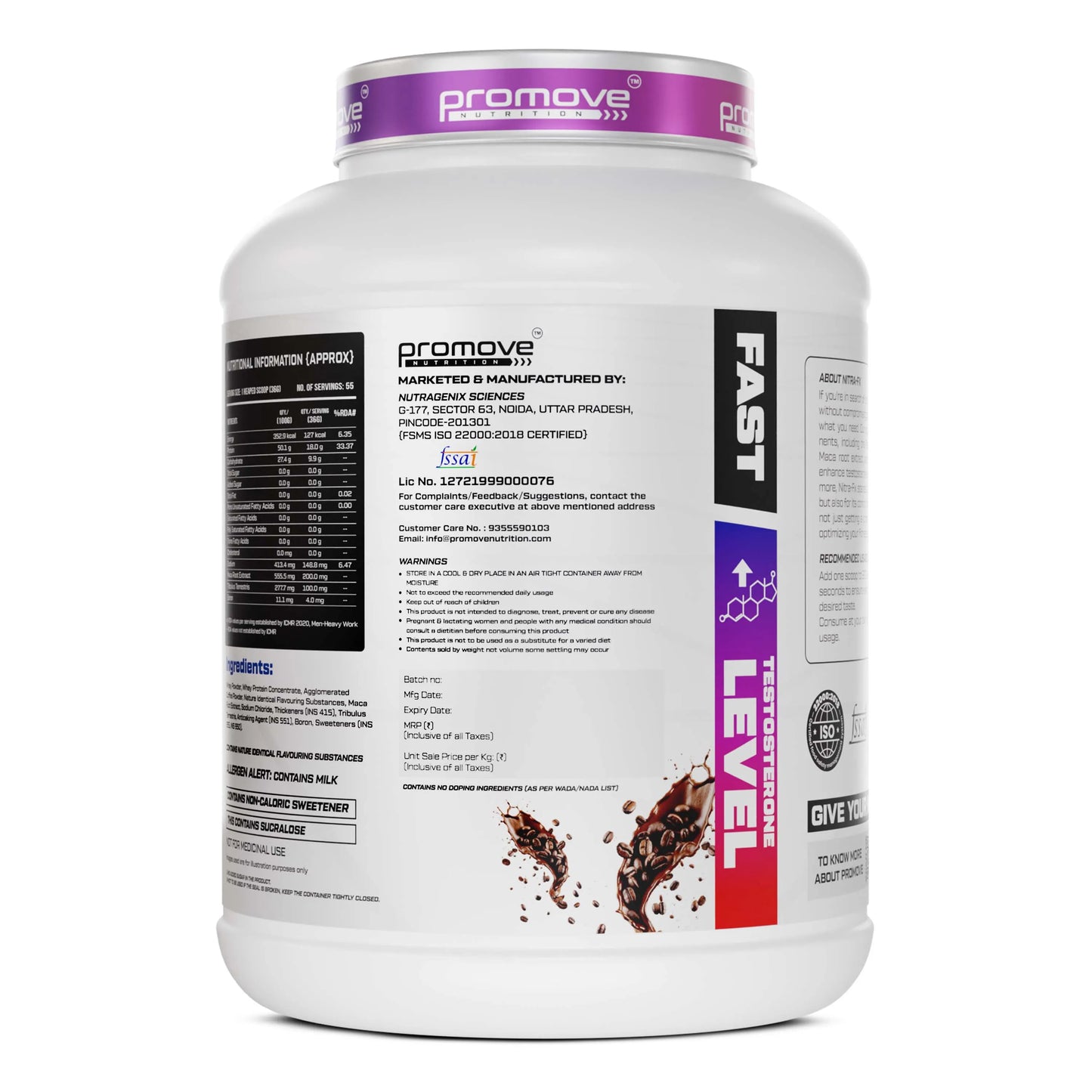 Nitra-FX 100% Whey Protein + Free Crea FX Creatine