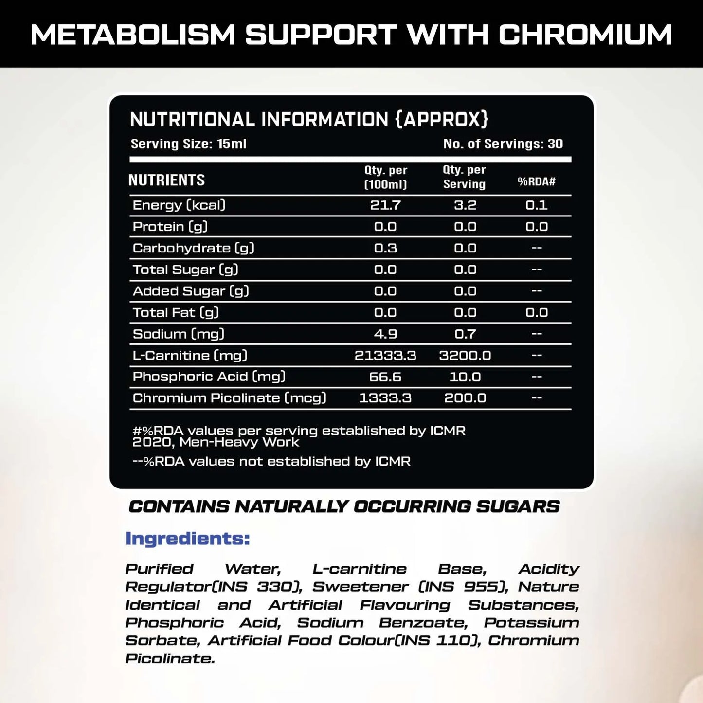 Promove Nutrition Carni-Fx Liquid L Carnitine