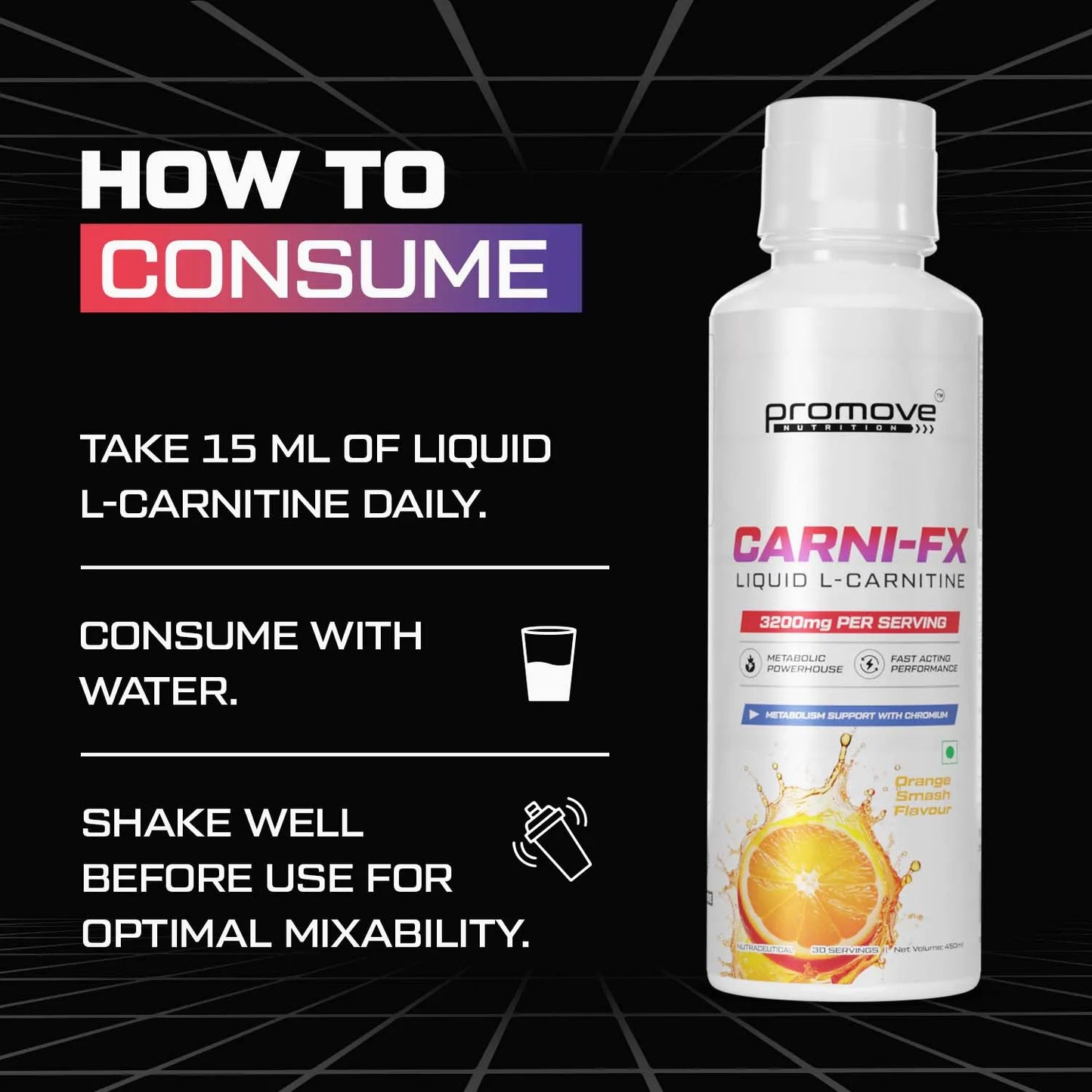 Promove Nutrition Carni-Fx Liquid L Carnitine