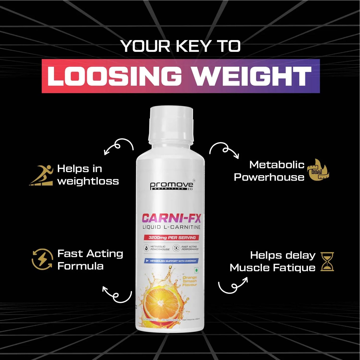 Promove Nutrition Carni-Fx Liquid L Carnitine