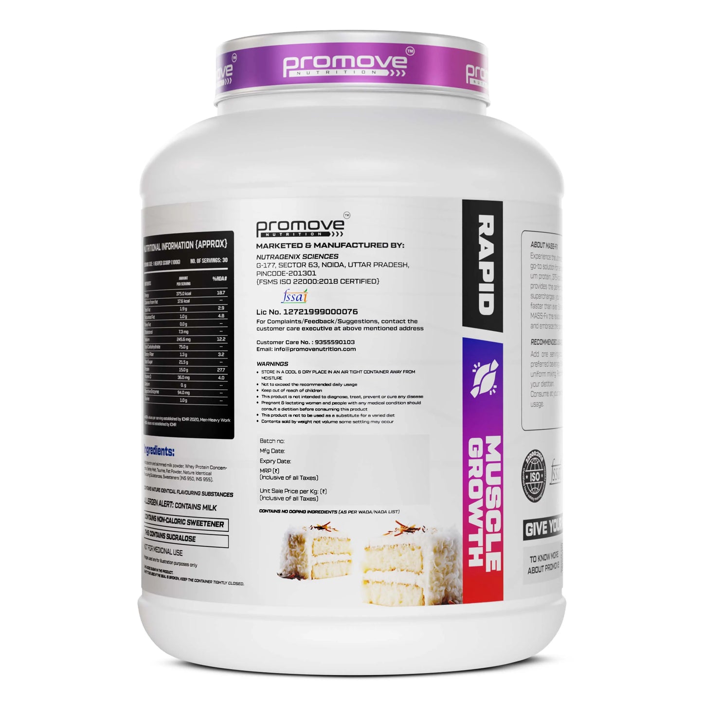 Promove Nutrition Mass-FX Mass Gainer